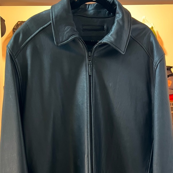 Men's XL Marc New York Leather Coat - Picture 1 of 5